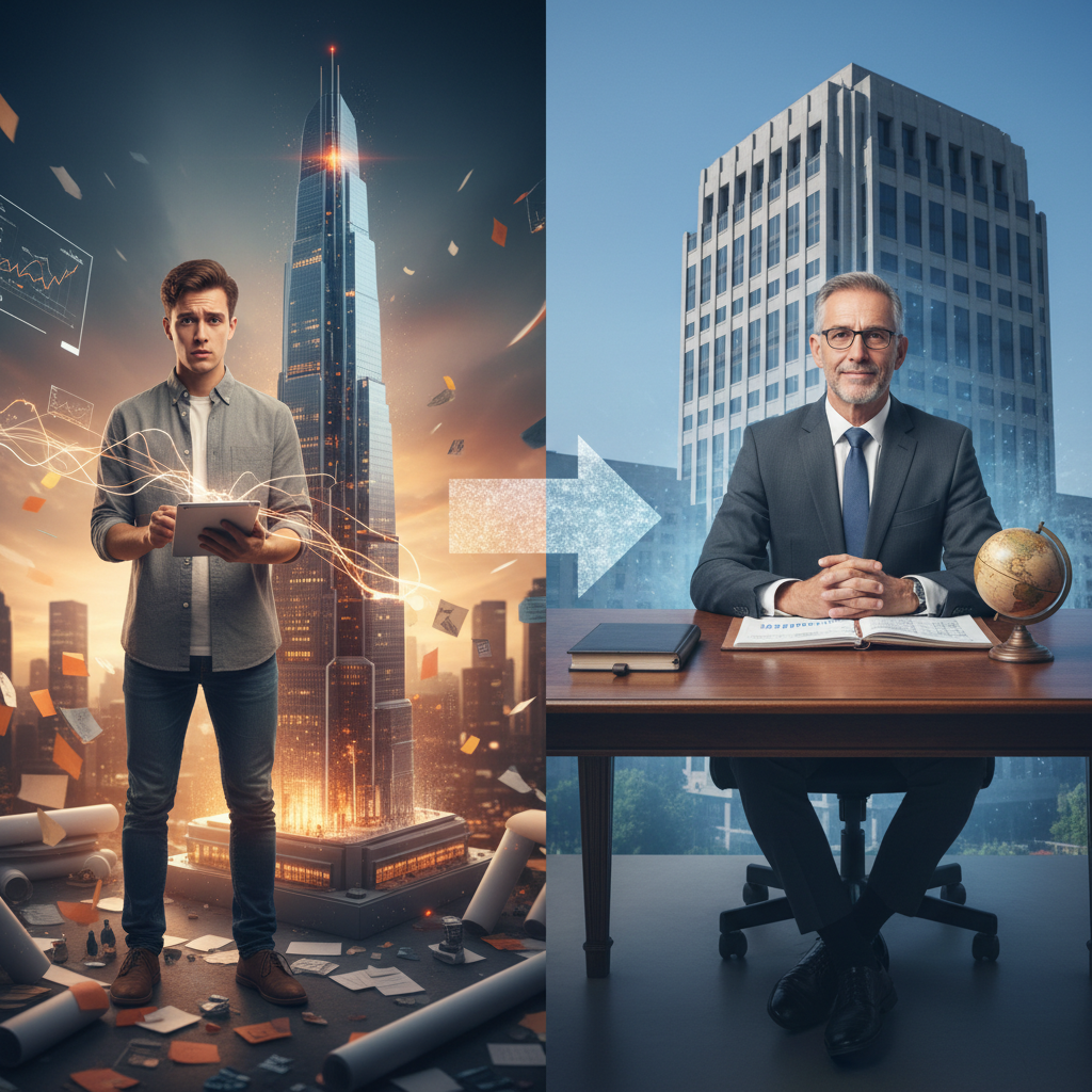 Understanding the Shift: Entrepreneur vs Business Owner – illustration for Entrepreneur vs Business Owner: Navigating the Entrepreneurial Evolution (2026 Guide)